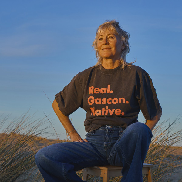 T-shirt anthracite/rose "Real"