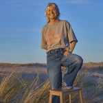 T-shirt gris/rose "Real"