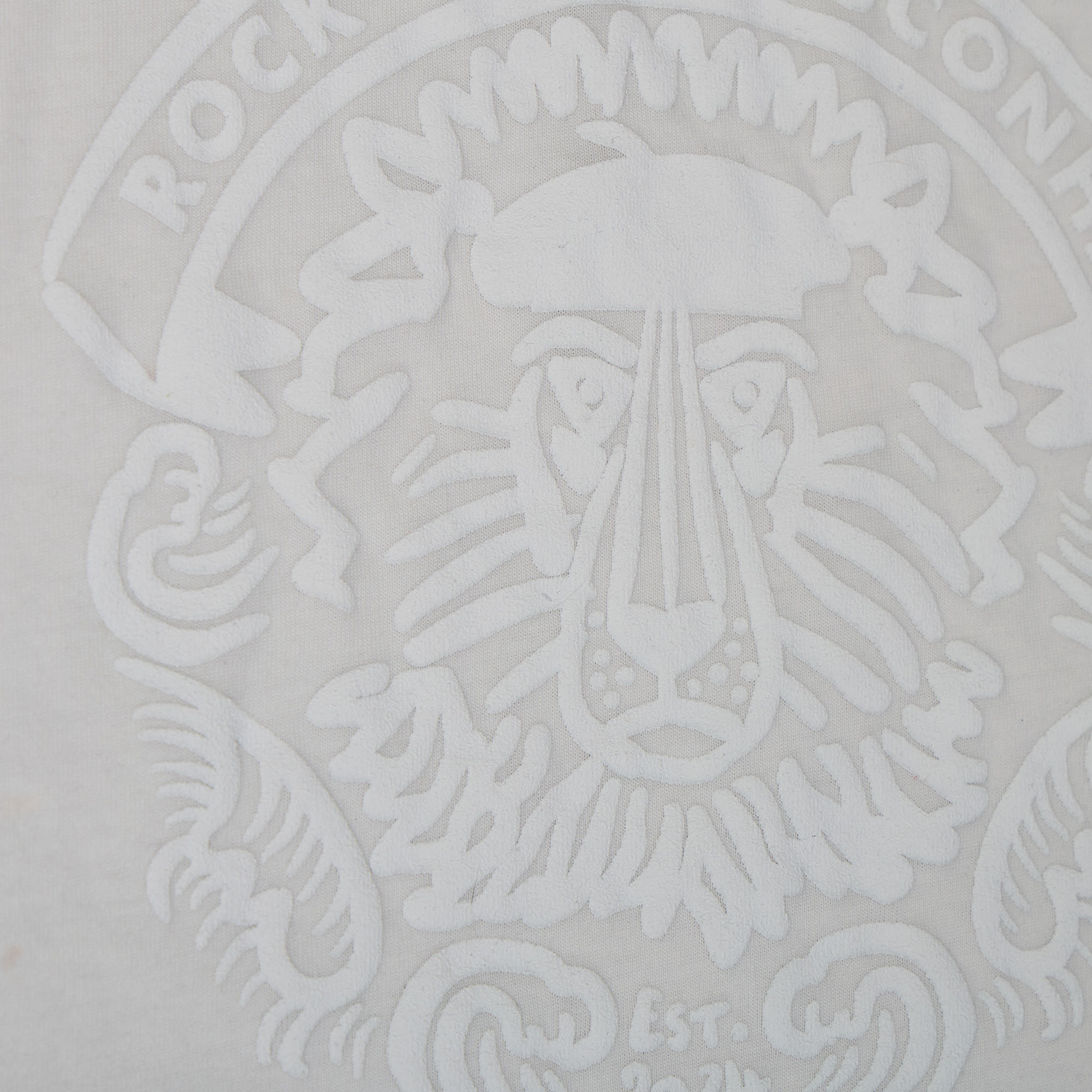 T-shirt lion blanc