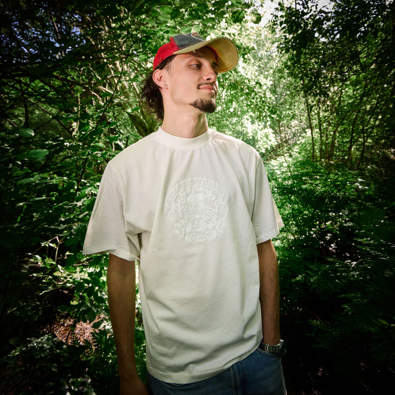 T-shirt lion blanc