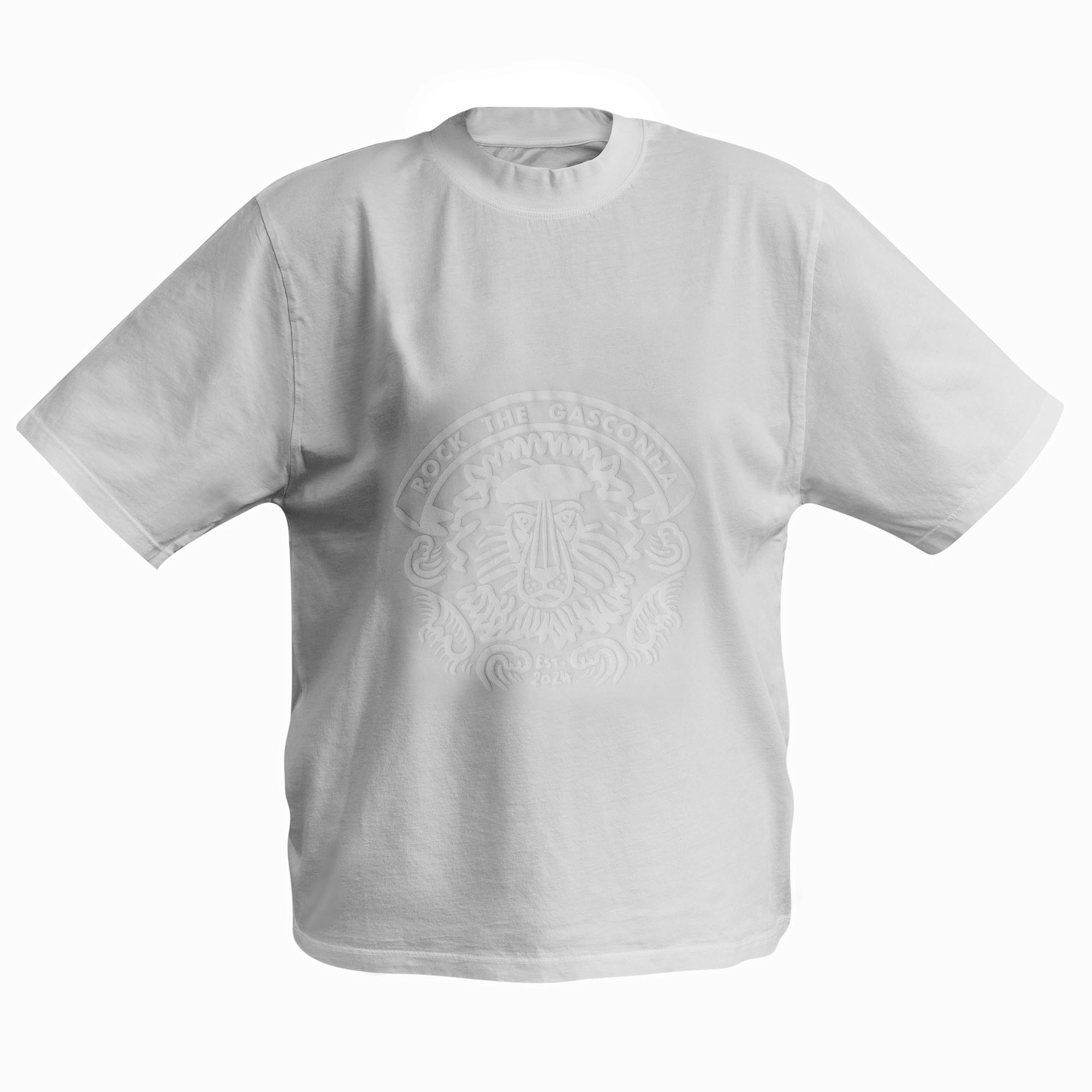 T-shirt lion blanc