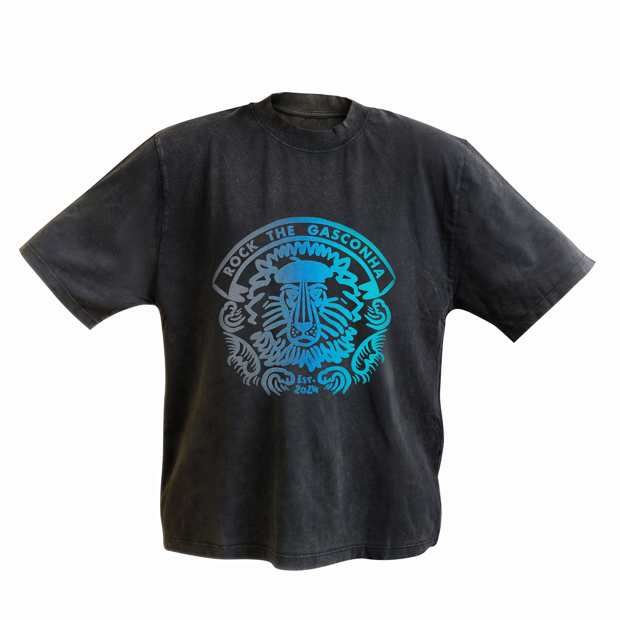 T-shirt lion anthracite